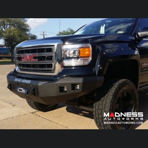 GMC Sierra 1500 Stealth Front Winch Bumper - Smittybilt XRC - Texture Black WARN M12000